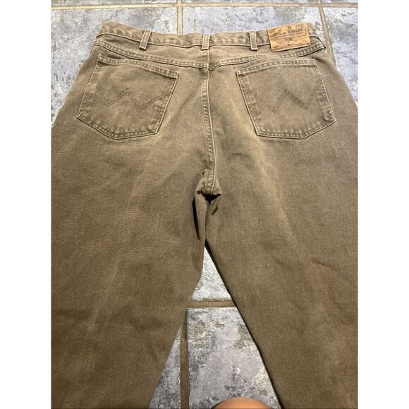 Vintage Wrangler Pants Men’s 36x32 Double Knees Rugged Gear Workwear Utility - Picture 7 of 12